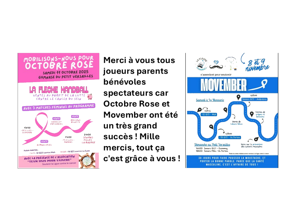 Octobre rose et Movember