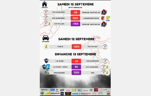 🔴⚫ PROGRAMME MATCHS | 12 &amp; 13 SEPTEMBRE 🤾‍♀️🤾‍♂️