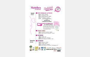 OCTOBRE ROSE Matchs du weekend 11 & 12 octobre 2025