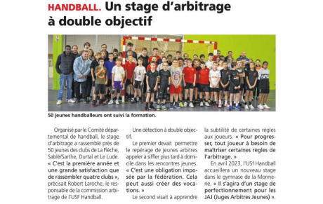 STAGE D'ARBITRAGE