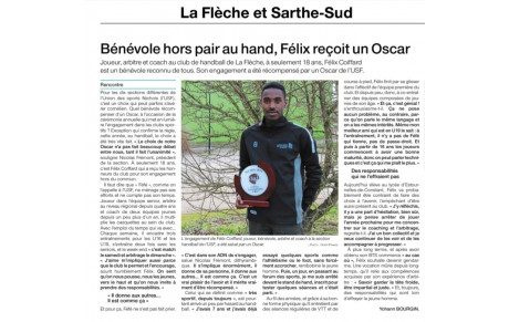 Presse - Félix reçoit un Oscar