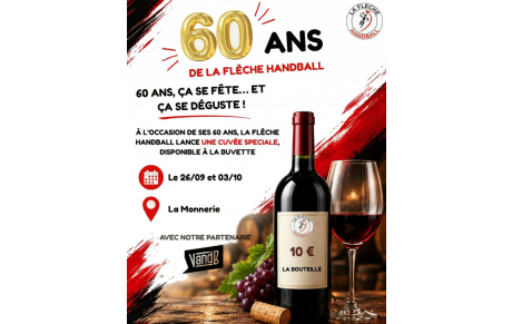 🎉 60 ANS DE LA FLÈCHE HANDBALL ! 🔴⚫